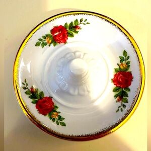 Vintage Royal Albert Old Country Roses Floral Made in England Ring Trinket Dish